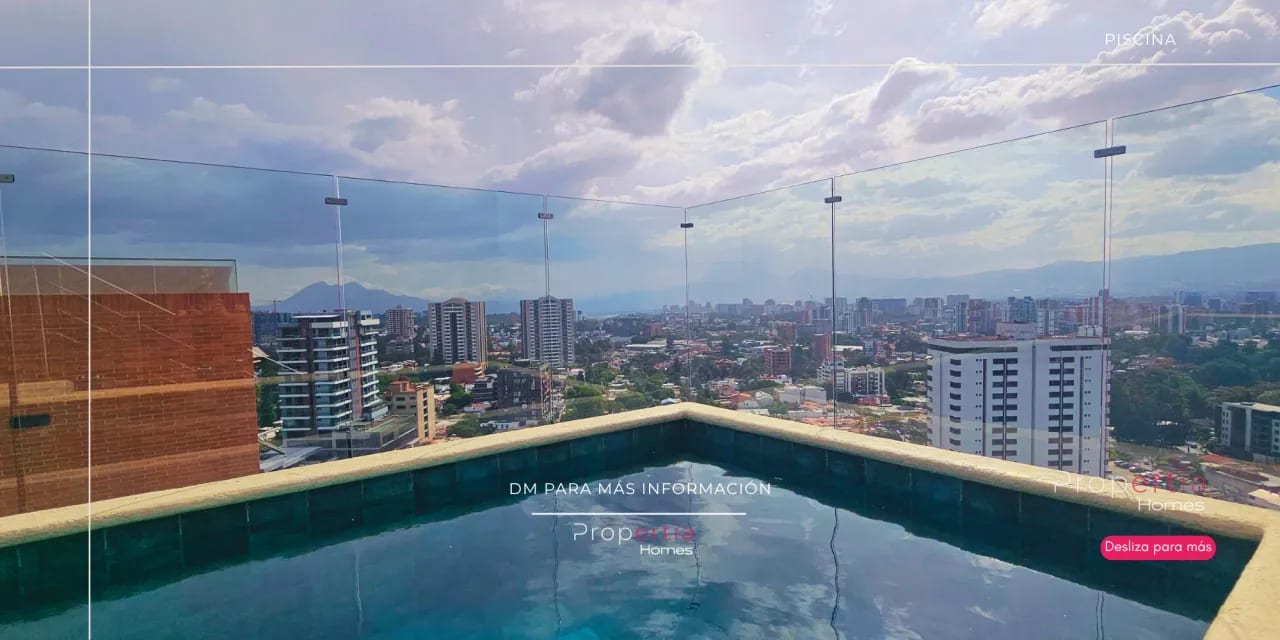 Piscina — Apartamento en Renta a Estrenar en Zona 15 — Apartamento en Alquiler en Hessen Apartamentos, Zona 15, Guatemala, Ciudad — foto 11 de 17
