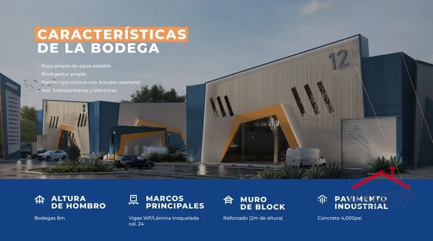 Parque Industrial Imana / Renta $5.50 M2 y Venta $695 XM2 — Bodega / Ofibodega en Venta en Flores, Petén — foto 8 de 13