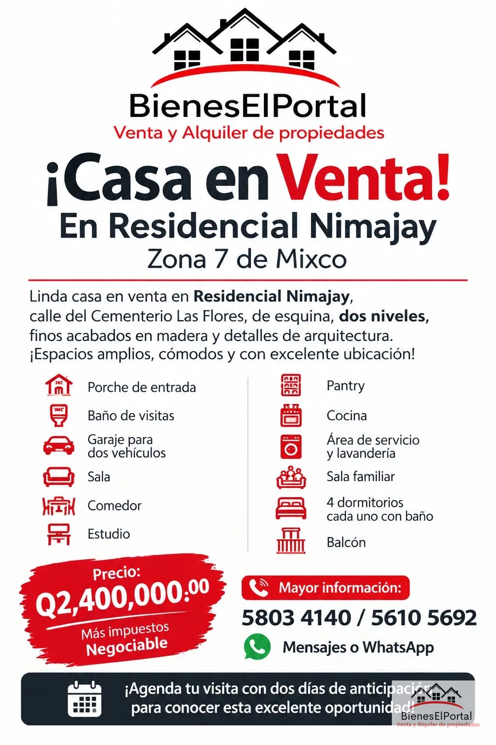 Casa en venta en Residencial Nimajay Zona 7 de Mixco — Casa en Venta en Zona 7 Mixco, Guatemala, Ciudad — foto 1 de 1
