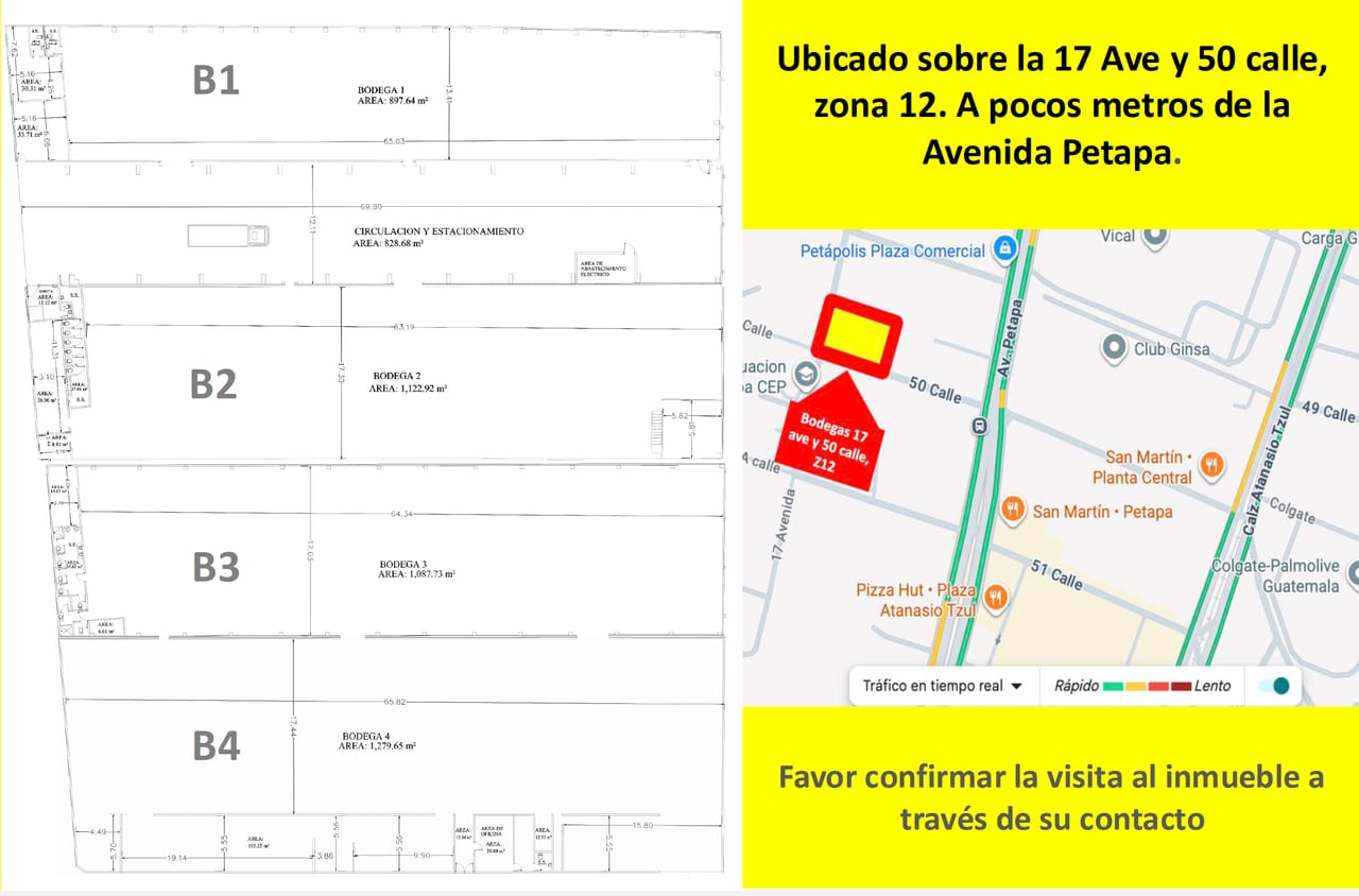 BODEGA ( No.2 ) - con Garita, Parqueo, área para Cargas y Descargas. — Bodega / Ofibodega en Alquiler en Altos de la colonia, Zona 12, Guatemala, Ciudad — foto 8 de 8