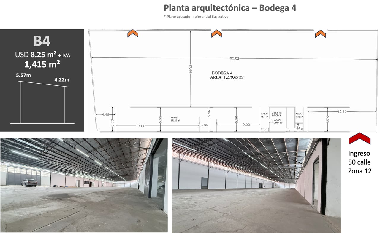 Bodegas No.3 y No.4 - a pocos metros de la Avenida Petapa Zona 12 — Bodega / Ofibodega en Alquiler en Altos de la colonia, Zona 12, Guatemala, Ciudad — foto 2 de 11