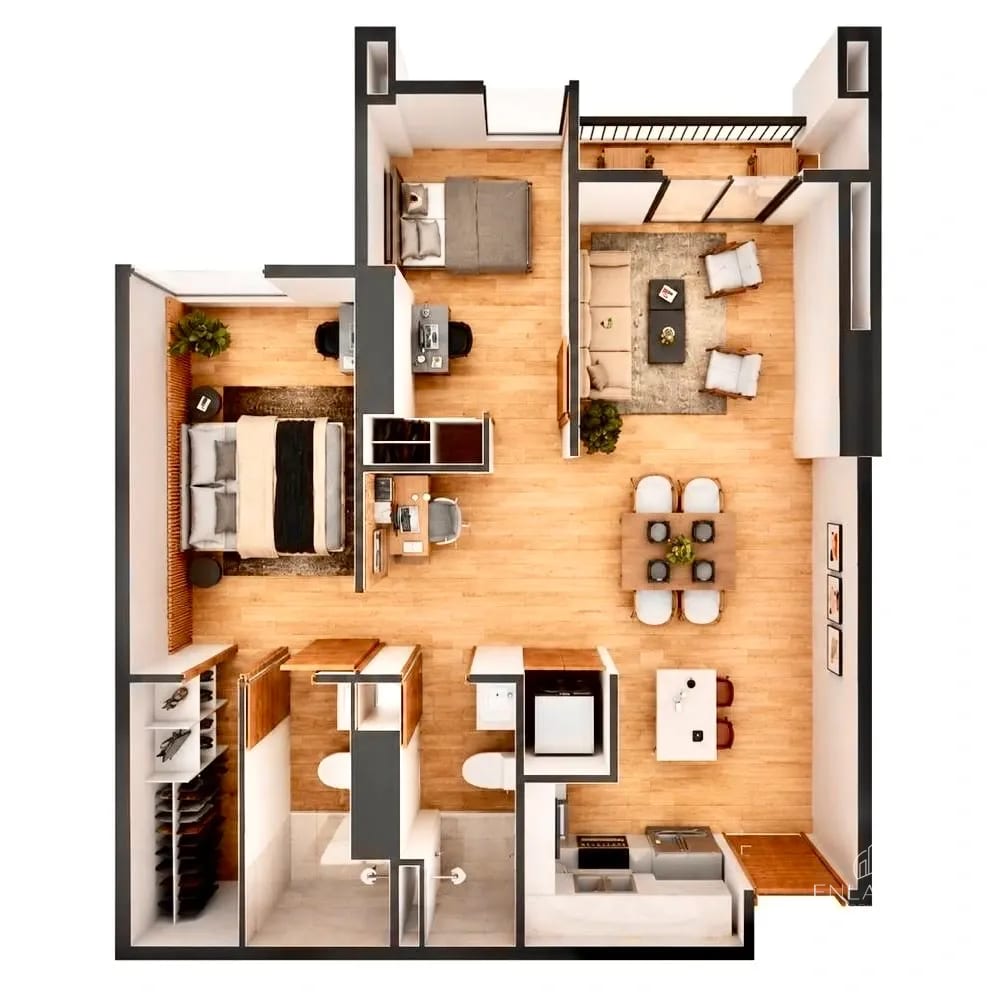 Zona 11 • Apartamento en Venta • Edificio Endora — Apartamento en Venta en Endóra, Zona 11, Guatemala, Ciudad — foto 3 de 7