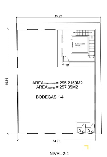 Bodegas en venta en zona 3, edificio de 4 niveles, 257m2 — Bodega / Ofibodega en Venta en Zona 3, Guatemala, Ciudad — foto 3 de 4