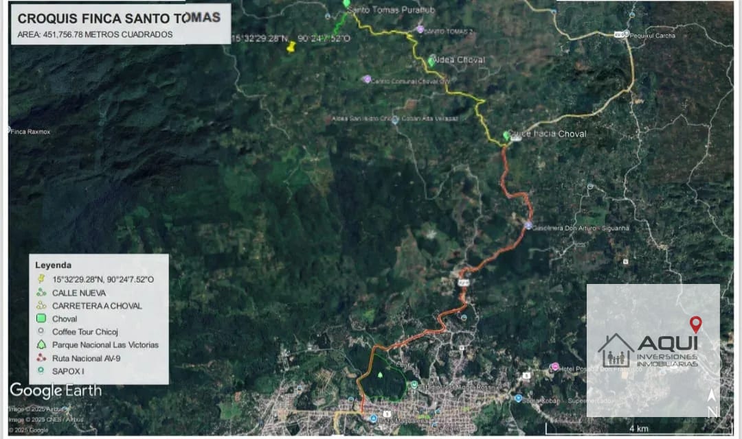Se Vende 1 Caballería en Cobán — Terreno en Venta en Cobán, Alta Verapaz — foto 3 de 3
