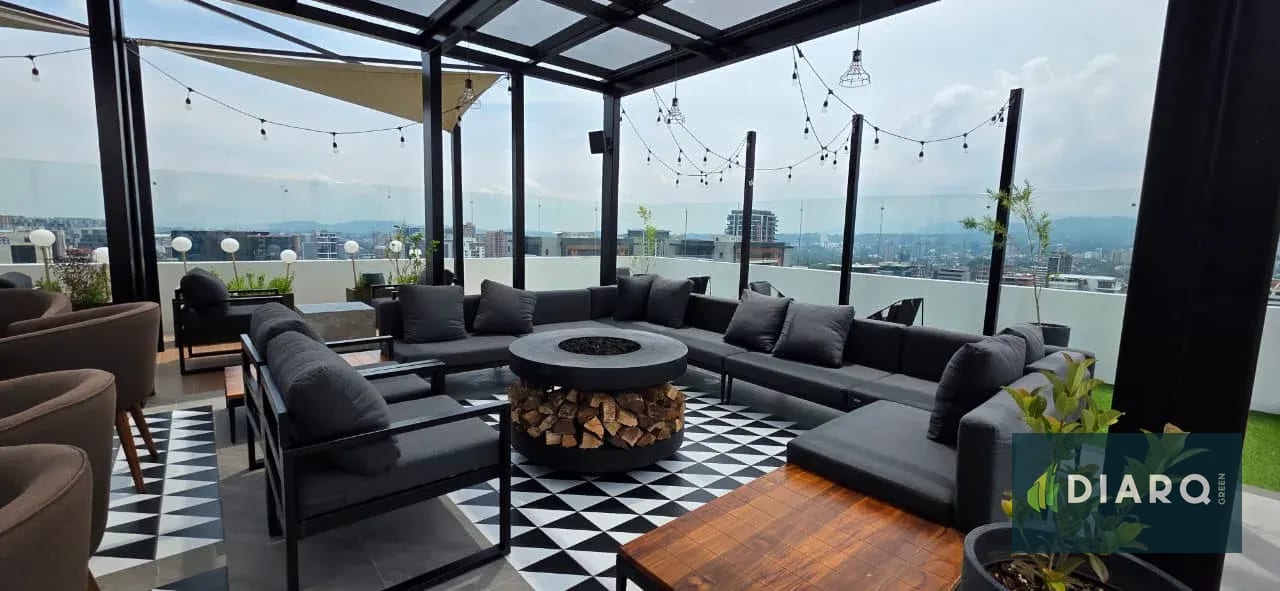 Área social — Apartamento en renta zona 10, con línea blanca y lindas amenidades — Apartamento en Venta en Zona 10, Guatemala, Ciudad — foto 14 de 17