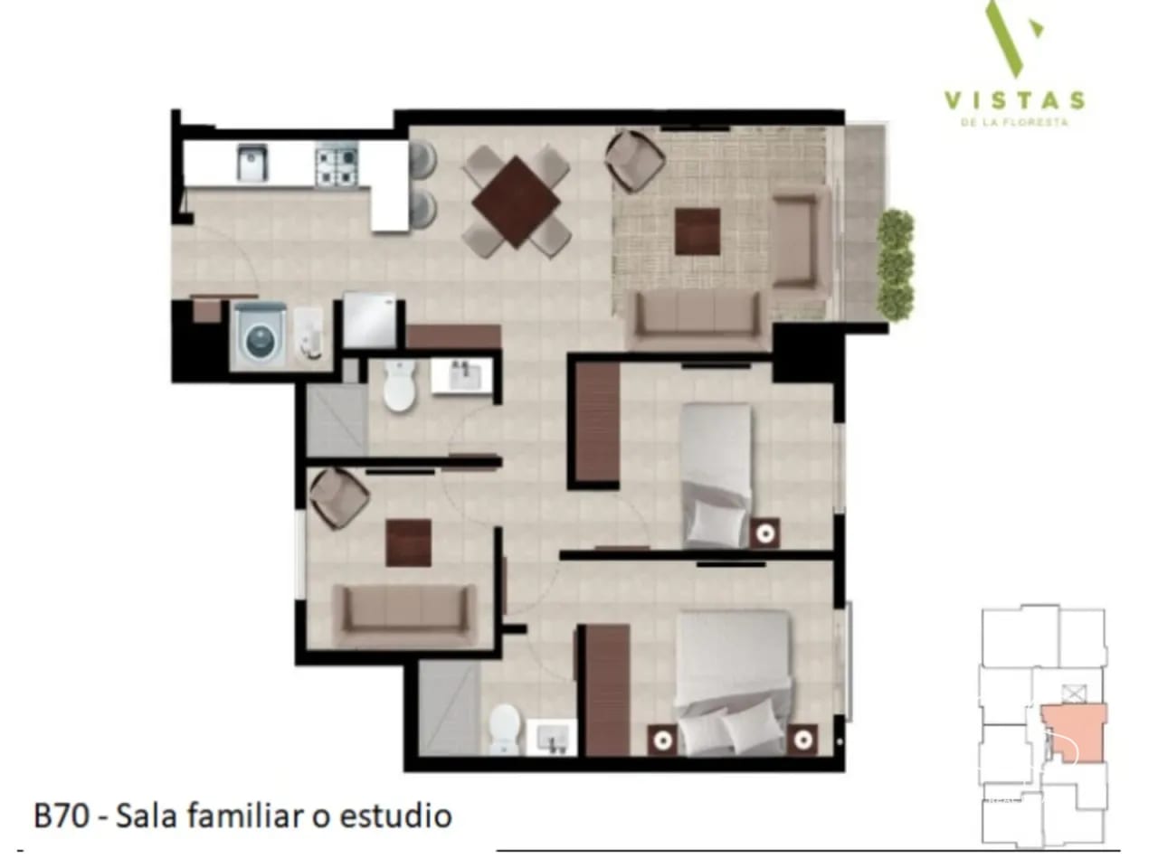 Apartamento Vistas de La Floresta El Naranjo (inversión) — Apartamento en Venta en Vistas de la floresta, Zona 4 Mixco, Guatemala, Ciudad — foto 5 de 6