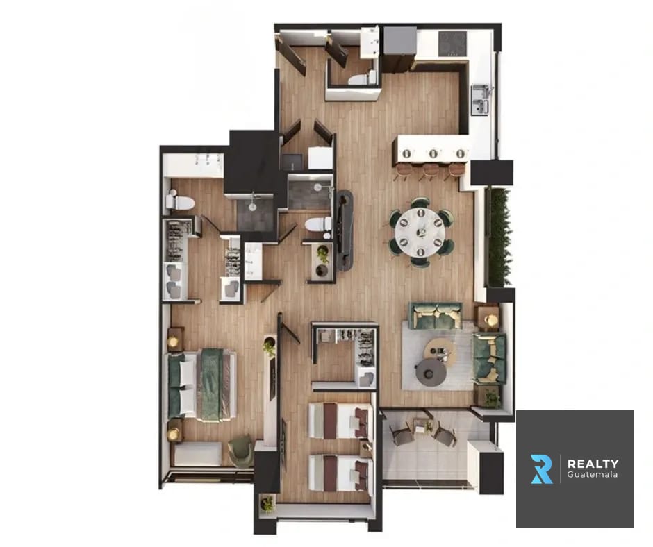 VENDO Apartamento Zona 13, Elemento Norte Diseño personalizado!!! — Apartamento en Venta en Elemento Plaza Berlín, Zona 13, Guatemala, Ciudad — foto 8 de 8