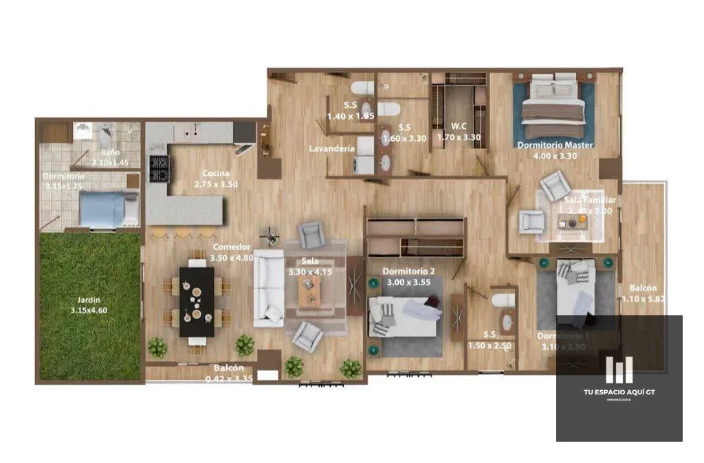 Hermoso Penthouse En Venta En Edificio Leben,Vista Hermosa I, Zona 15 — Apartamento en Venta en Vista Hermosa I, Zona 15, Guatemala, Ciudad — foto 7 de 10