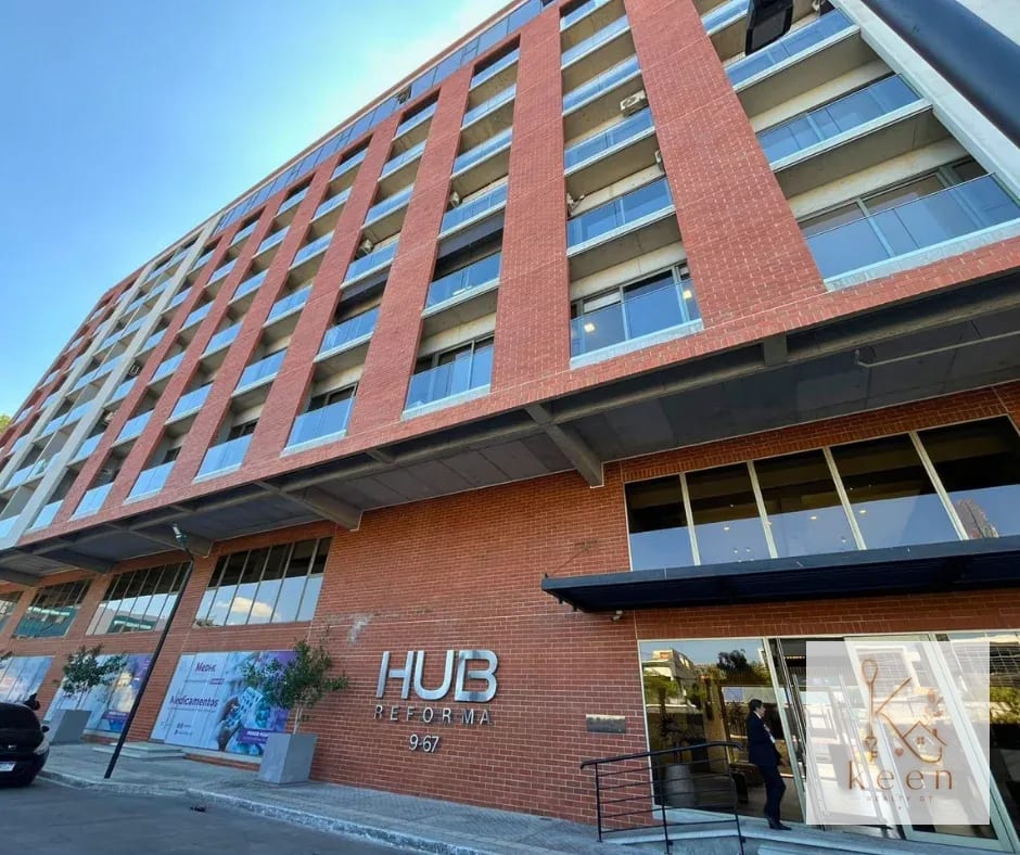 OFICINA EN ALQUILER EDIFICIO HUB REFORMA ZONA 9 — Oficina en Alquiler en HUB Reforma, Zona 9, Guatemala, Ciudad — foto 1 de 14