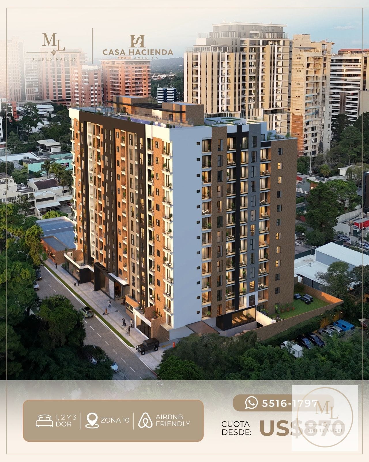 Casa Hacienda Apartamentos — Apartamento en Venta en Zona 10, Guatemala, Ciudad — foto 1 de 2