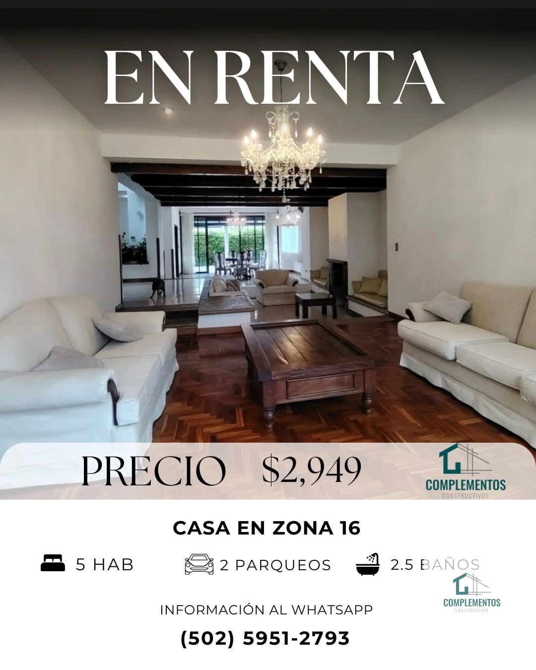La Montaña, Casa en Renta Zona 16 5hab. 600 m2 terreno 1,800vr2 — Casa en Alquiler en La Montaña, Zona 16, Guatemala, Ciudad — foto 1 de 9