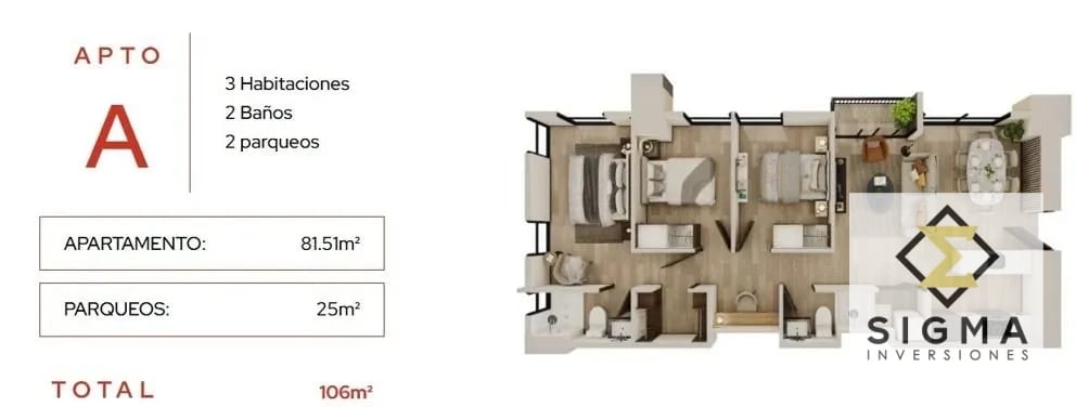 Apartamento nuevo en venta en Edificio Altaire, Zona 11 - 3 dorm. — Apartamento en Venta en Zona 11, Guatemala, Ciudad — foto 13 de 13