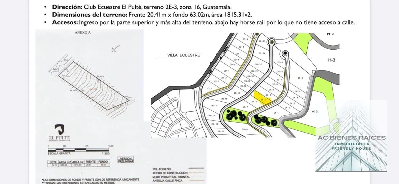 Terreno en venta en el Pulté Ecuestre zona 16 — Terreno en Venta en Zona 16, Guatemala, Ciudad — foto 3 de 4