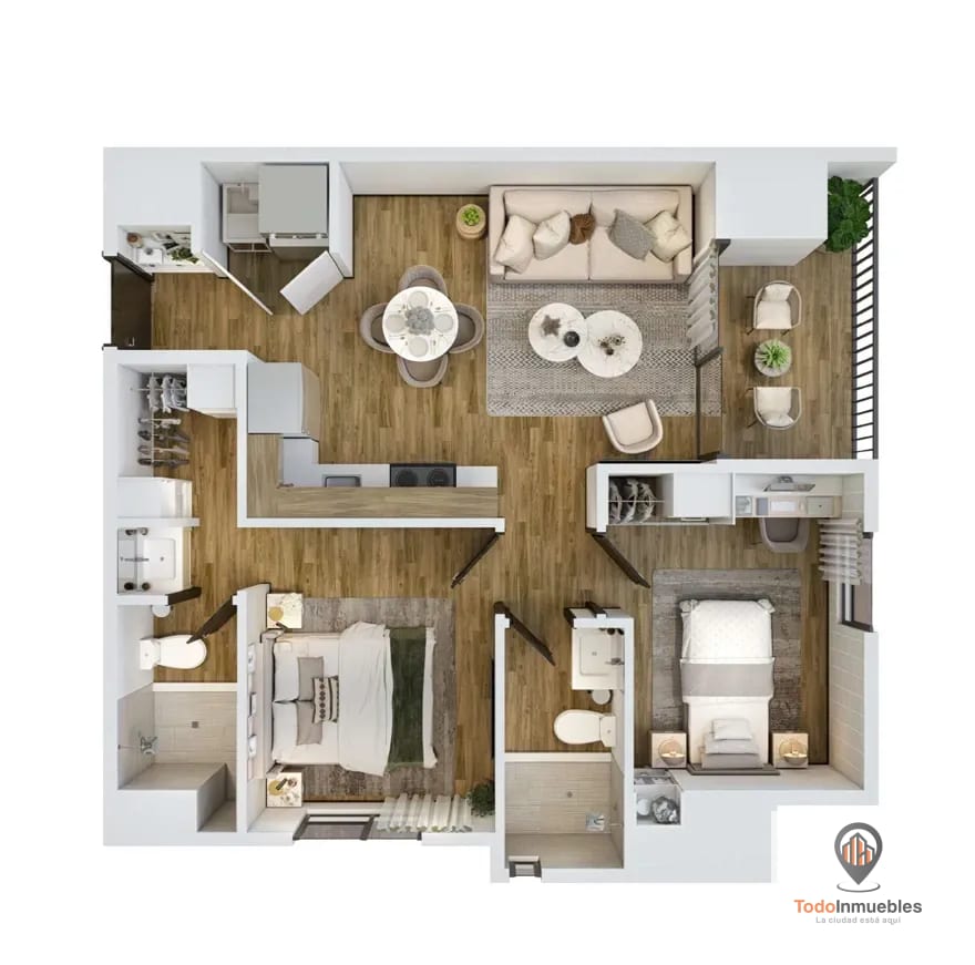 Apartamento en Venta en Inara z13 - 2 habitaciones — Apartamento en Venta en Zona 13, Guatemala, Ciudad — foto 9 de 9