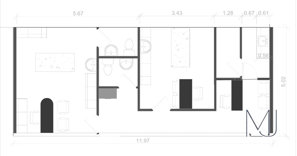 Clínica en Alquiler | Sixtino I | Zona 10 | 60 m2 · Tabicada — Clínica en Alquiler en Sixtino I, Zona 10, Guatemala, Ciudad — foto 4 de 8