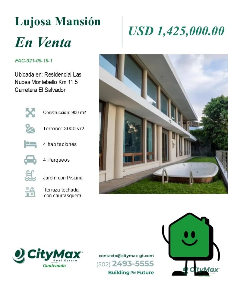 AnteriorSiguiente Lujosa Mansion en venta Las Nubes Ciudad Guatemala — Casa en Venta en km 11-15, Carretera a El Salvador, Guatemala, Ciudad — foto 1 de 13