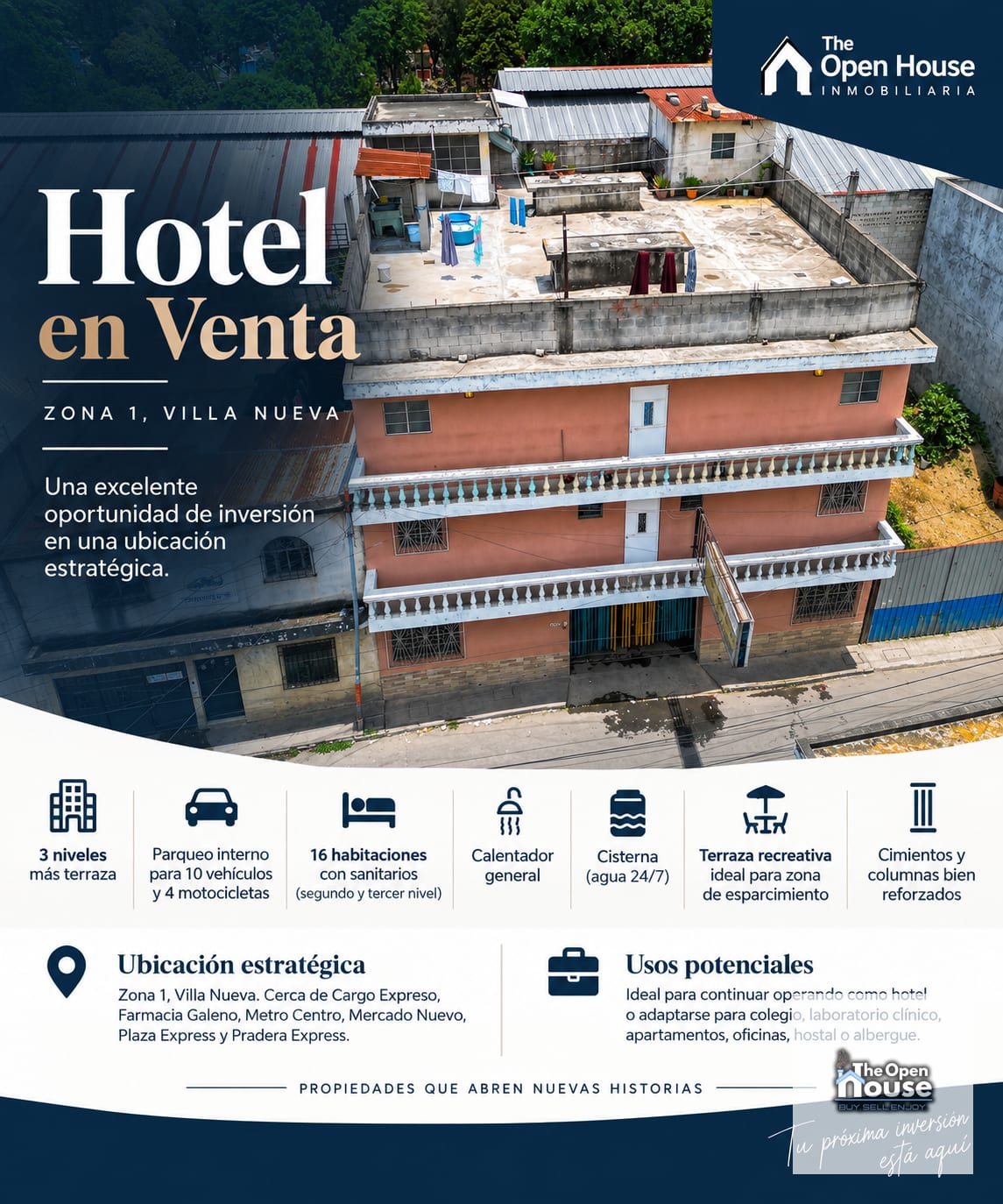 Hotel en Venta - Zona 1, Villa Nueva — Local en Venta en Villa Nueva, Guatemala, Ciudad — foto 1 de 17