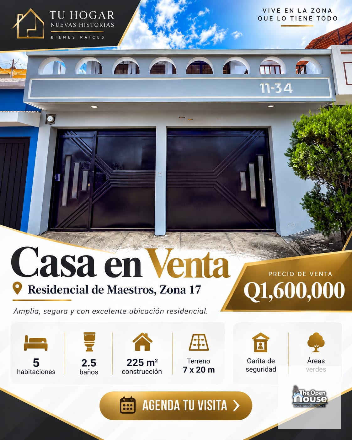 Casa en Venta – Residencial de Maestros, Zona 17 — Casa en Alquiler en Zona 17, Guatemala, Ciudad — foto 1 de 17