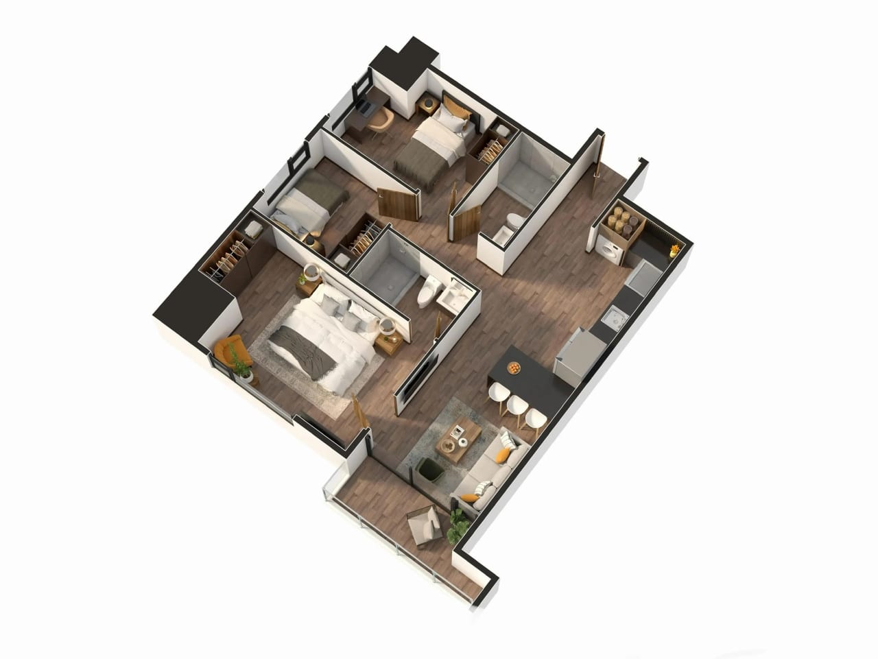 Vendo apartamentos de 1,2 y 3 habitaciones en zona 11 para entrega en 2028 — Apartamento en Venta en Zona 11, Guatemala, Ciudad — foto 6 de 6