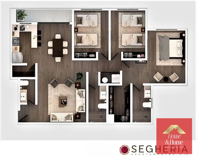 Apartamento en renta zona 14, Segheria — Apartamento en Alquiler en Segheria, Zona 14, Guatemala, Ciudad — foto 6 de 10
