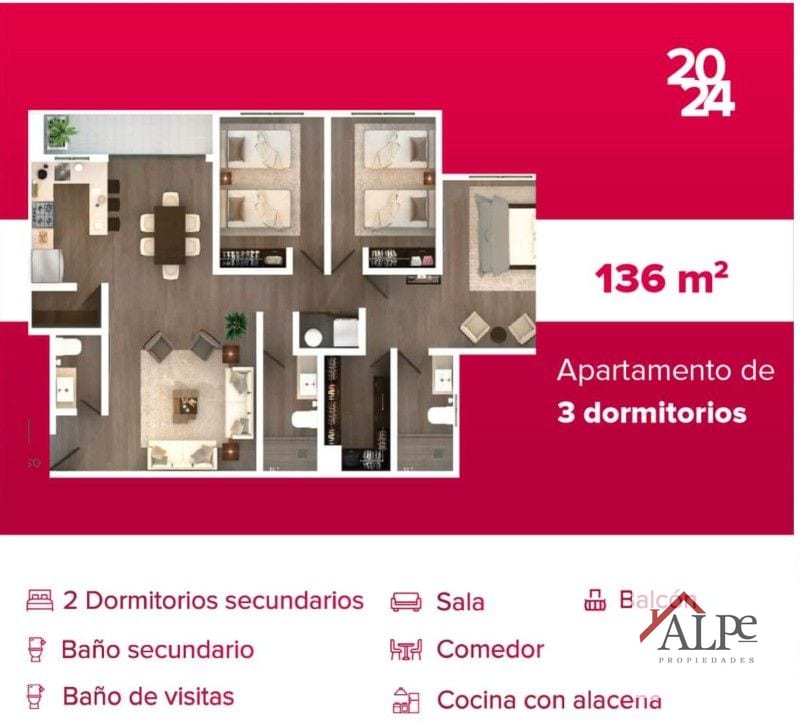 SEGHERIA 3 DORMITORIOS — Apartamento en Venta en Segheria, Zona 14, Guatemala, Ciudad — foto 5 de 7