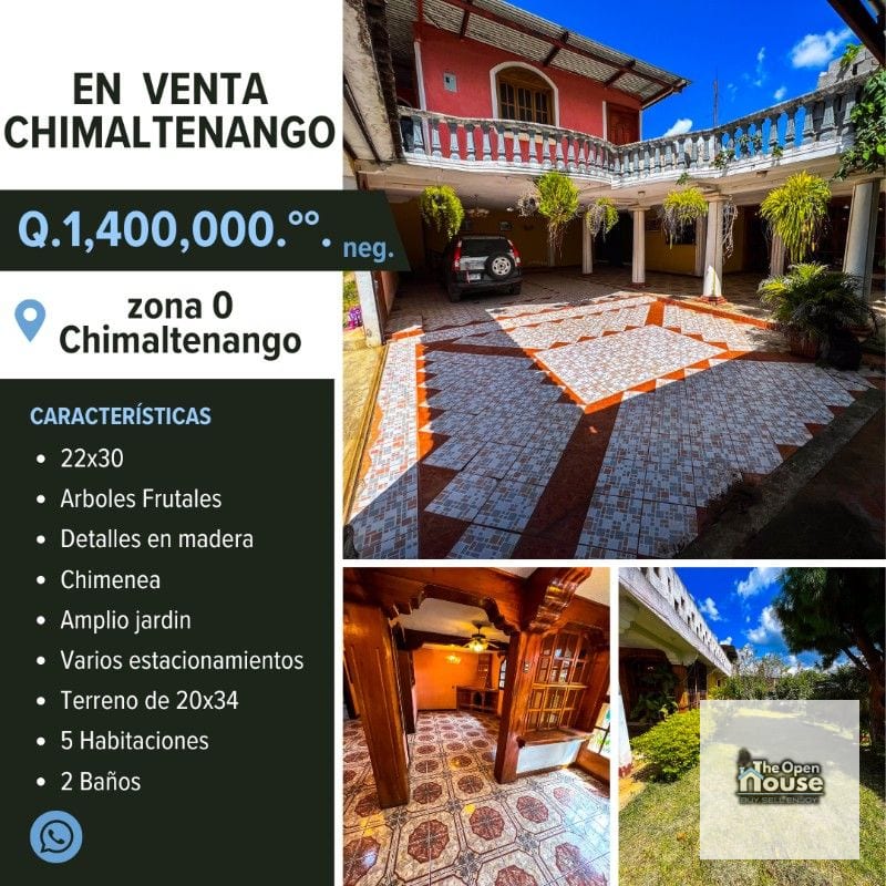 Chimaltenango Casa Grande — Casa en Venta en Chimaltenango, Chimaltenango — foto 1 de 17