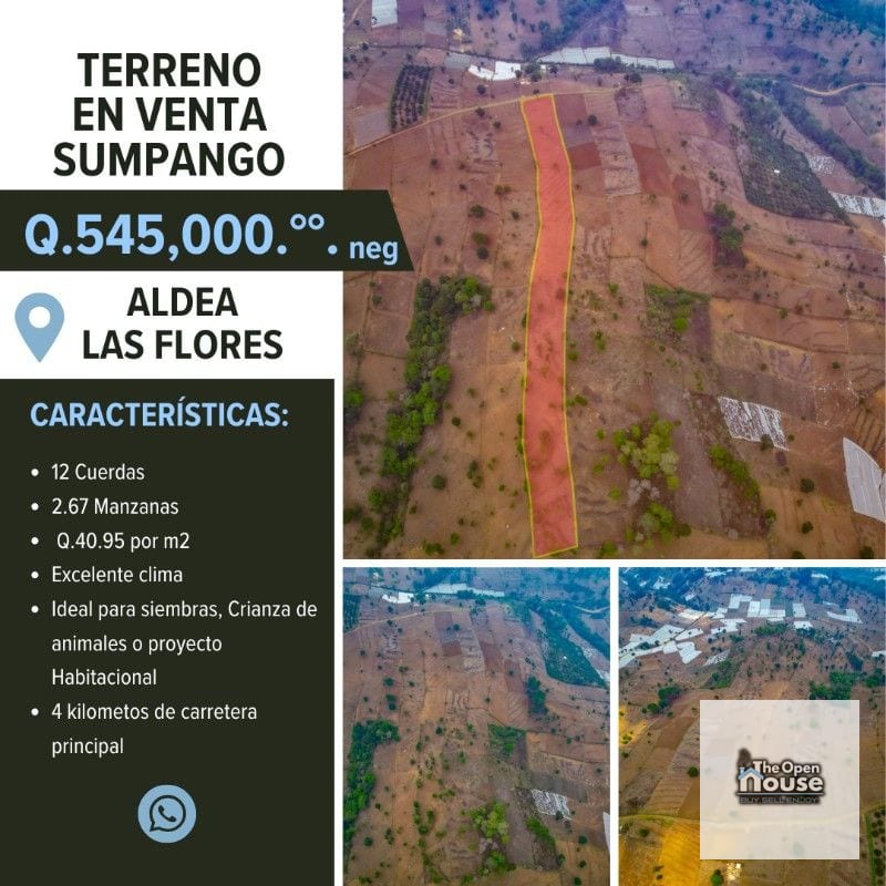 Terreno en venta en Sumpango Aldea Las Flores — Terreno en Venta en Sumpango, Sacatepéquez — foto 1 de 8