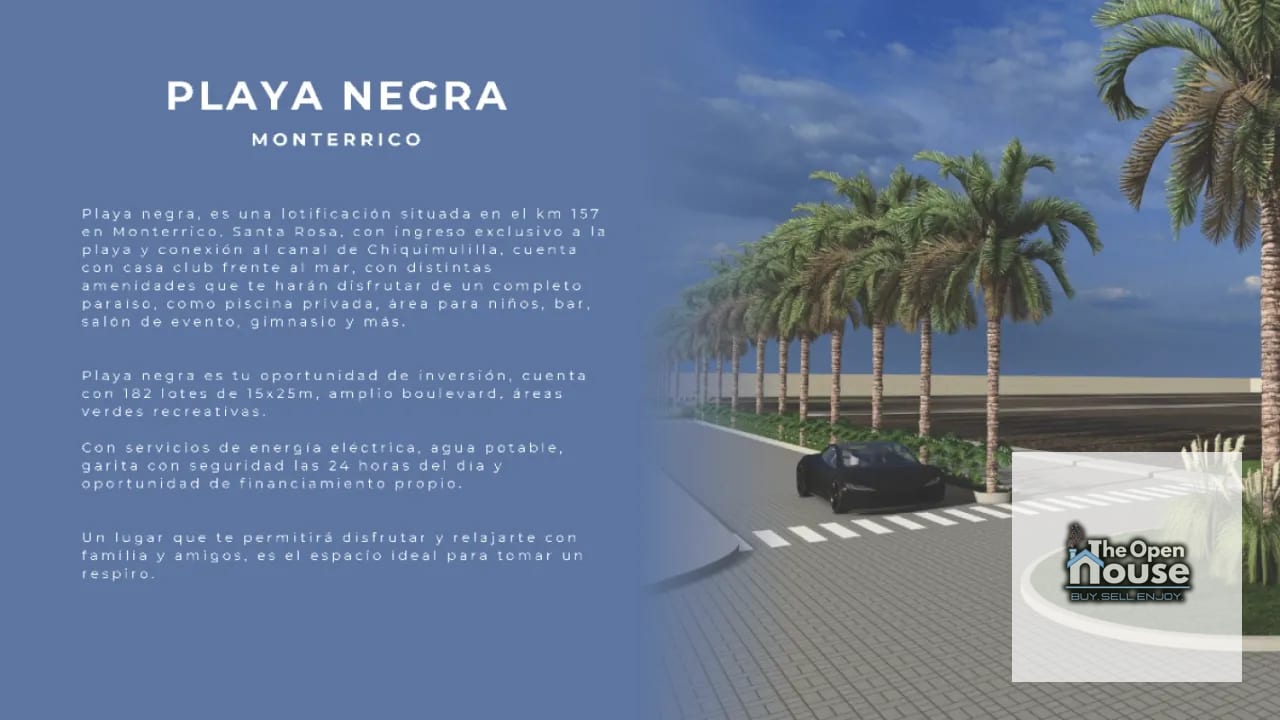 Playa Negra Monterrico Guatemala — Terreno en Alquiler en Monterrico, Santa Rosa — foto 2 de 10