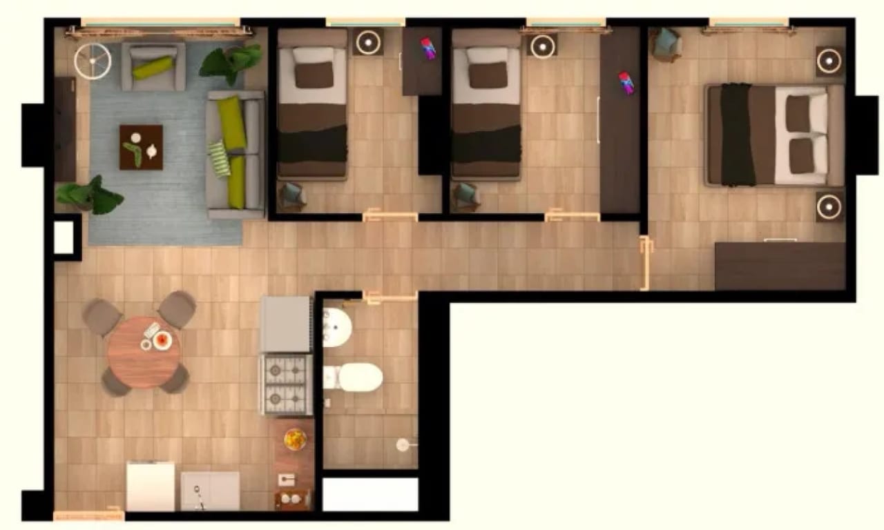 Apartamentos en PLANOS en zona 11 Las Charcas — Apartamento en Venta en Zona 11, Guatemala, Ciudad — foto 3 de 4