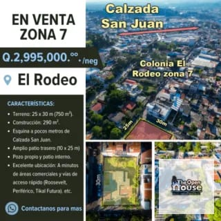 Casa en venta en el Rodeo zona 7 de Guatemala — Apartamento en Venta en Céntrico, Zona 7, Guatemala, Ciudad — miniatura 1 de 14