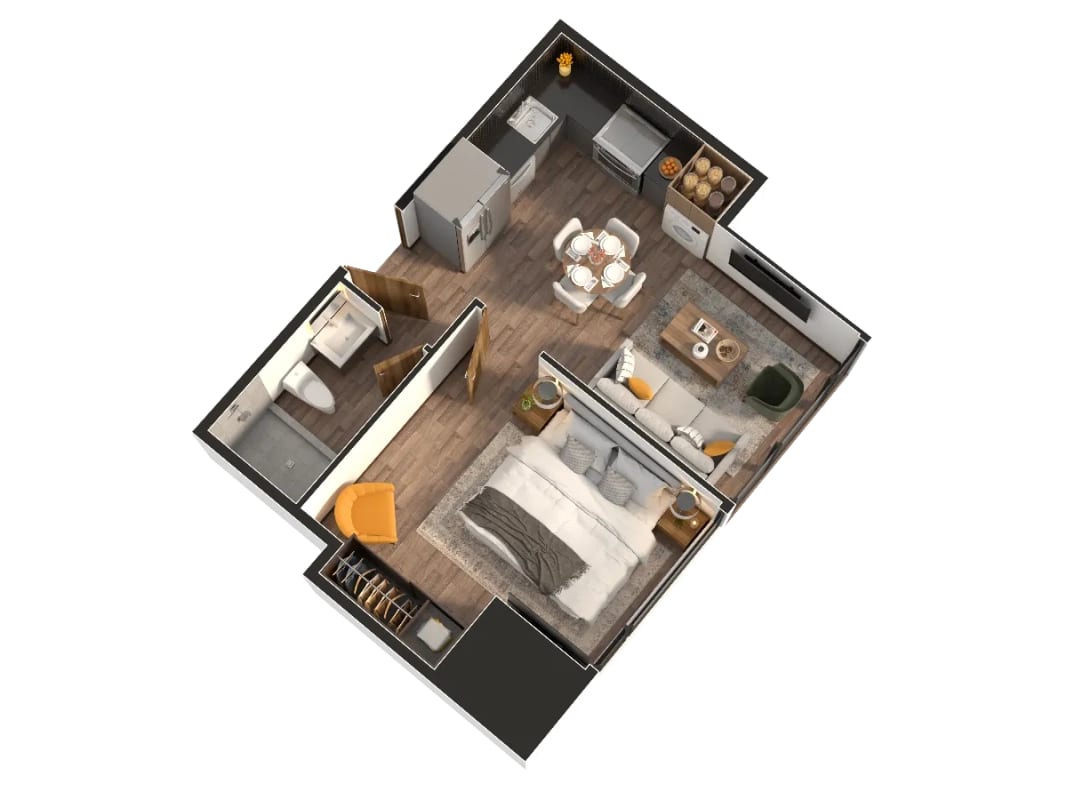 Apartamento Nuevo en Venta 1 Habitación Z. 11 Mariscal — Apartamento en Venta en Zona 11, Guatemala, Ciudad — foto 2 de 8