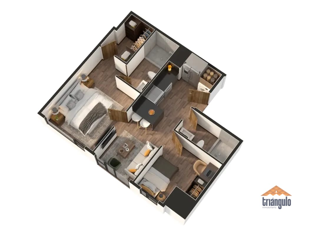 Apartamento Nuevo en Venta 2 Habitaciones Zona 11 Mariscal — Apartamento en Venta en Zona 11, Guatemala, Ciudad — foto 3 de 7