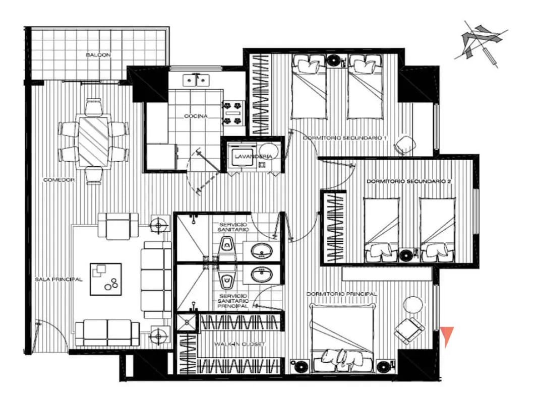 ALQUILER APARTAMENTO ZONA 14 - Miniatura 10