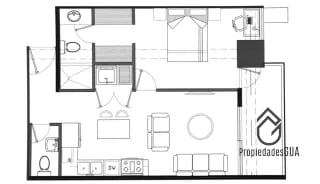 Apto de 1 dormitorio con balcón — Apartamento en Venta en Zona 10, Guatemala, Ciudad — miniatura 13 de 13