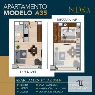 Vendo Loft para estrenar en Zona 15 VH1. Dentro de garita — Apartamento en Venta en Vista Hermosa I, Zona 15, Guatemala, Ciudad — miniatura 7 de 8