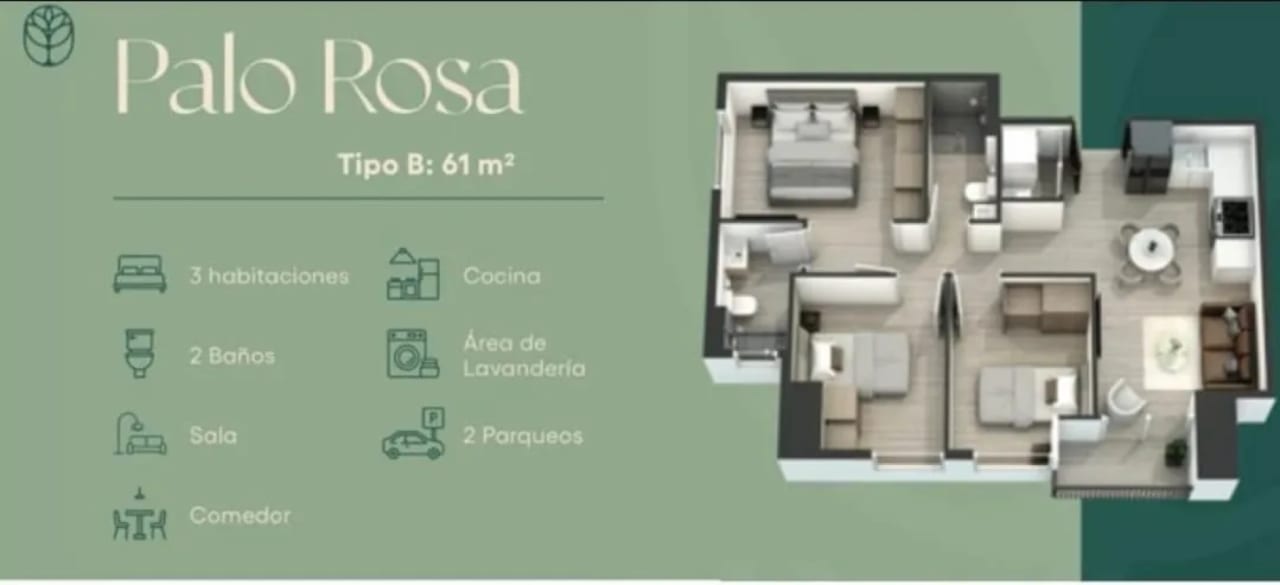 Apartamento en Venta para estrenar, ANDARES ZONA 12 — Apartamento en Venta en Andares Doce, Zona 12, Guatemala, Ciudad — foto 1 de 3
