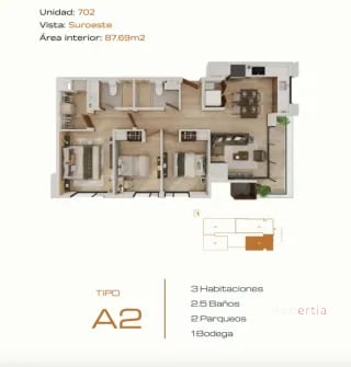 Ultima unidad en Venta en Hessen Zona 15 — Apartamento en Venta en Hessen Apartamentos, Zona 15, Guatemala, Ciudad — miniatura 4 de 14
