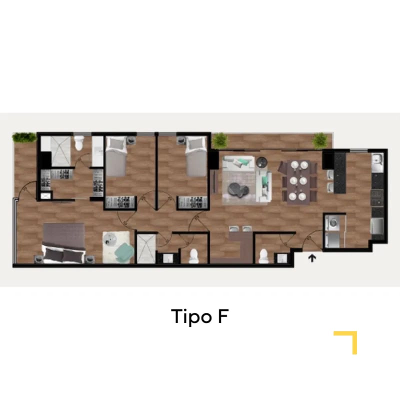 Apartamentos en venta de 3 habitaciones en zona 13 — Apartamento en Venta en Zona 13, Guatemala, Ciudad — foto 12 de 13