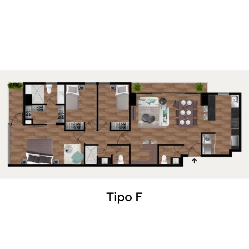 Apartamentos en venta de 3 habitaciones en zona 13 - Miniatura 11