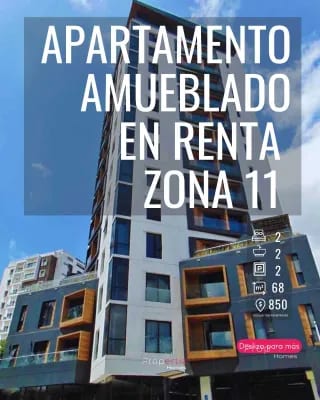 Apartamento Amueblado 2 Hab Zona 11 — Apartamento en Alquiler en Zona 11 Mixco, Guatemala, Ciudad — miniatura 1 de 12