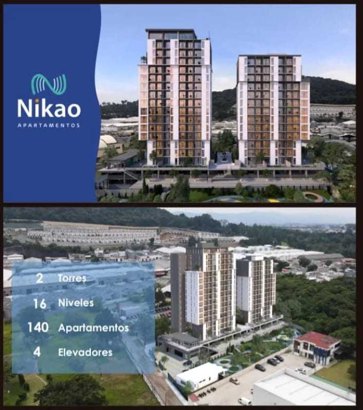 Apartamento en Venta para Estrenar!! NIKAO APARTAMENTOS, Bulevar El Naranjo — Apartamento en Venta en Zona 4 Mixco, Guatemala, Ciudad — foto 1 de 11