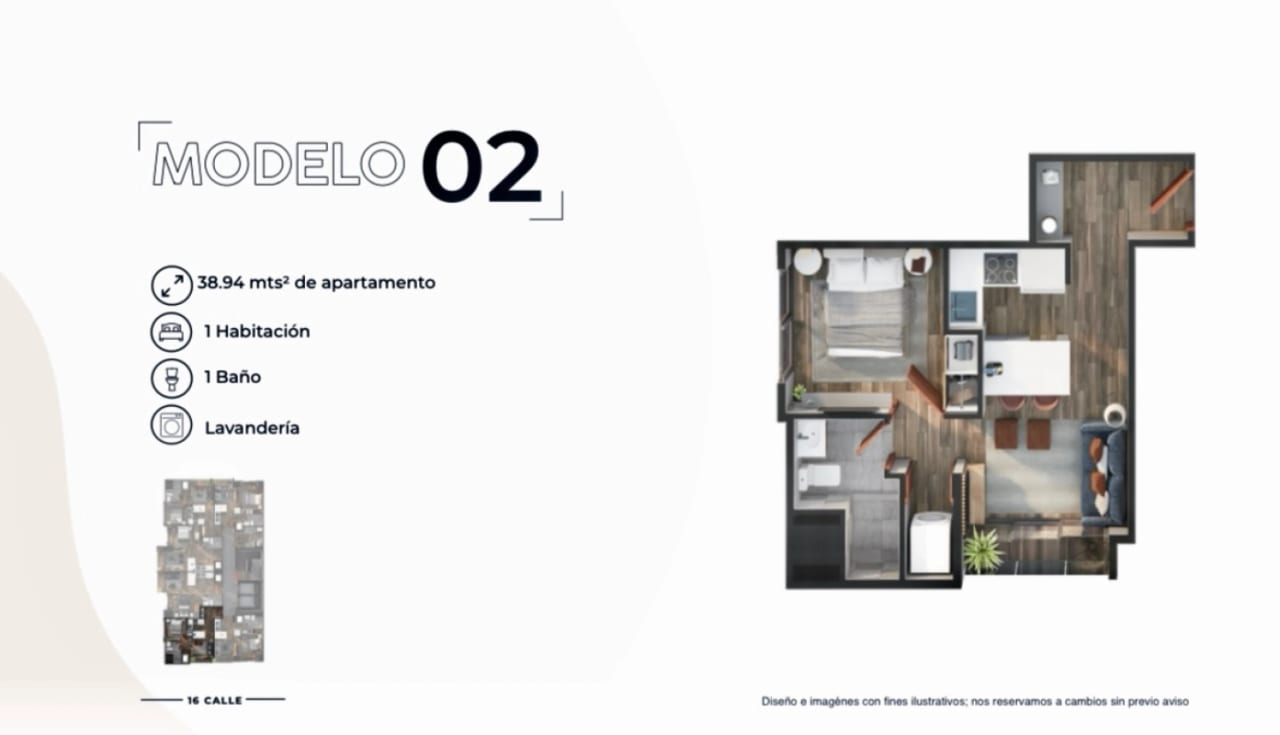 Apartamento para inversión 1 dormitorio, excelente ubicación — Apartamento en Venta en Zona 10, Guatemala, Ciudad — foto 2 de 5