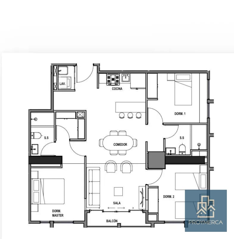 Apartamento en venta, Edificio Atarah, Zona 10 — Apartamento en Venta en Atarah, Zona 10, Guatemala, Ciudad — foto 6 de 7