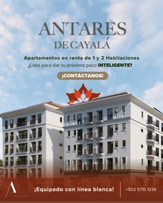 Apartamento en Renta | 1 Hab | Antares de Cayalá – Edificio C — Apartamento en Alquiler en Antares de Cayalá, Zona 16, Guatemala, Ciudad — miniatura 1 de 2