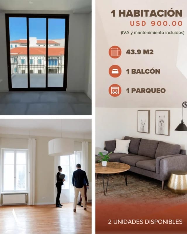 Apartamento en Renta | 1 Hab | Antares de Cayalá – Edificio C — Apartamento en Alquiler en Antares de Cayalá, Zona 16, Guatemala, Ciudad — foto 2 de 2