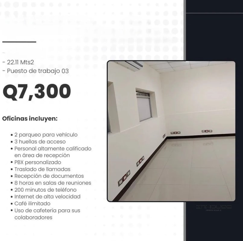 OFICINA EN RENTA ZONA 9 AMUEBLADA Y EQUIPADA — Oficina en Alquiler en Zona 9, Guatemala, Ciudad — foto 4 de 5