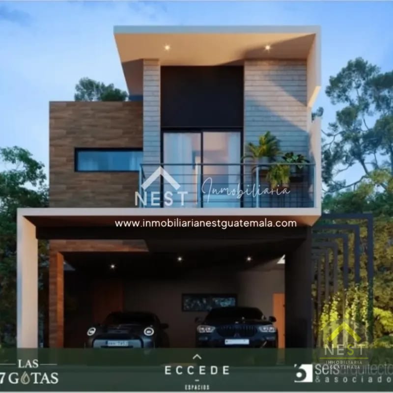 Casa nueva de 3 habitaciones con jardín | COND. LAS 7 GOTAS, Km 16.5 CAES — Casa en Venta en Carretera a El Salvador, Guatemala, Ciudad — foto 1 de 16