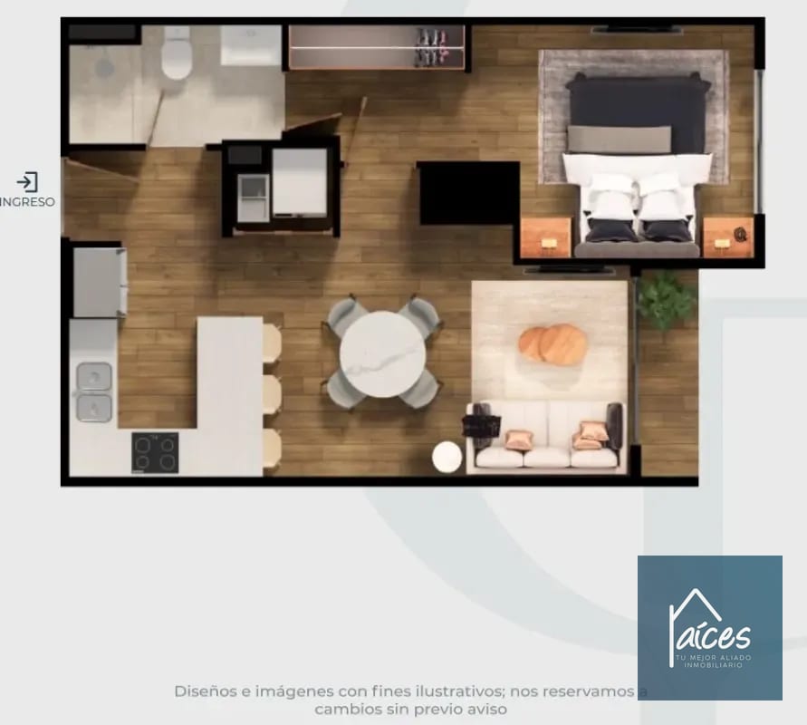 Apartamento en venta Modelo 2 CASA FIORE Zona 10 (D) — Apartamento en Venta en Zona 10, Guatemala, Ciudad — foto 6 de 7