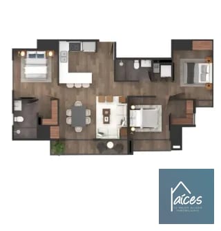 Apartamento en venta Modelo 5 CASA TAURE Zona 10 (D) — Apartamento en Venta en Zona 10, Guatemala, Ciudad — miniatura 6 de 7