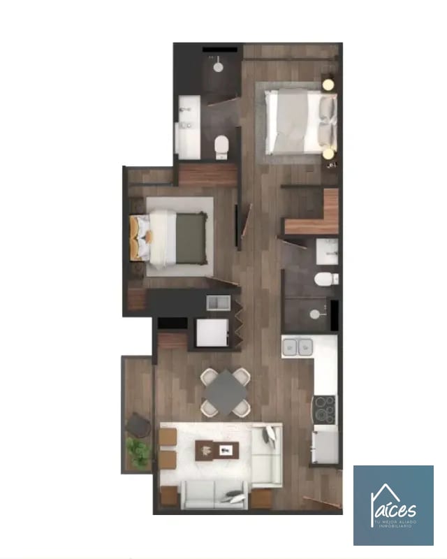 Apartamento en venta Modelo 2 CASA TAURE Zona 10 (D) — Apartamento en Venta en Zona 10, Guatemala, Ciudad — foto 6 de 6